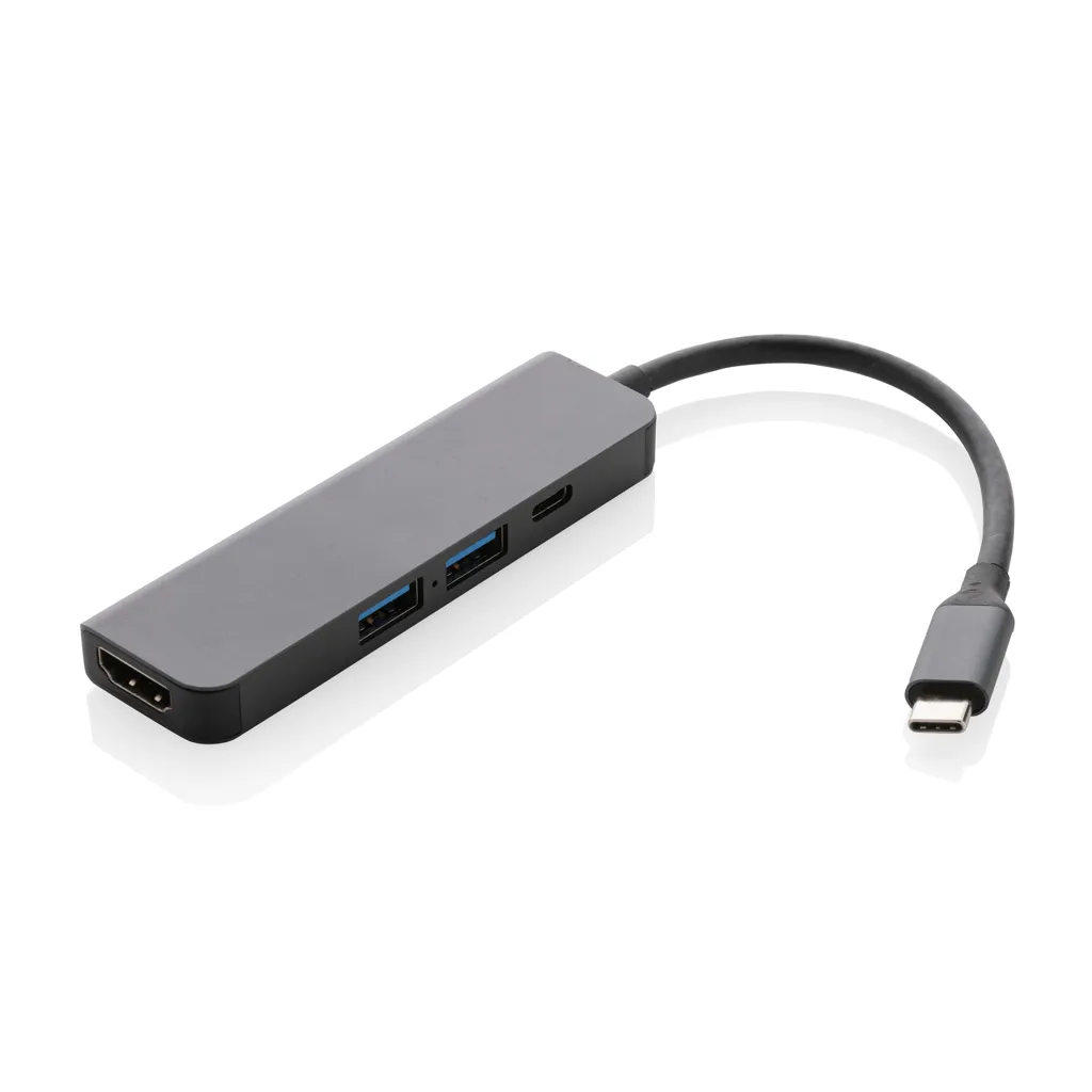 Terra RCS recycled aluminium hub with HDMI input
