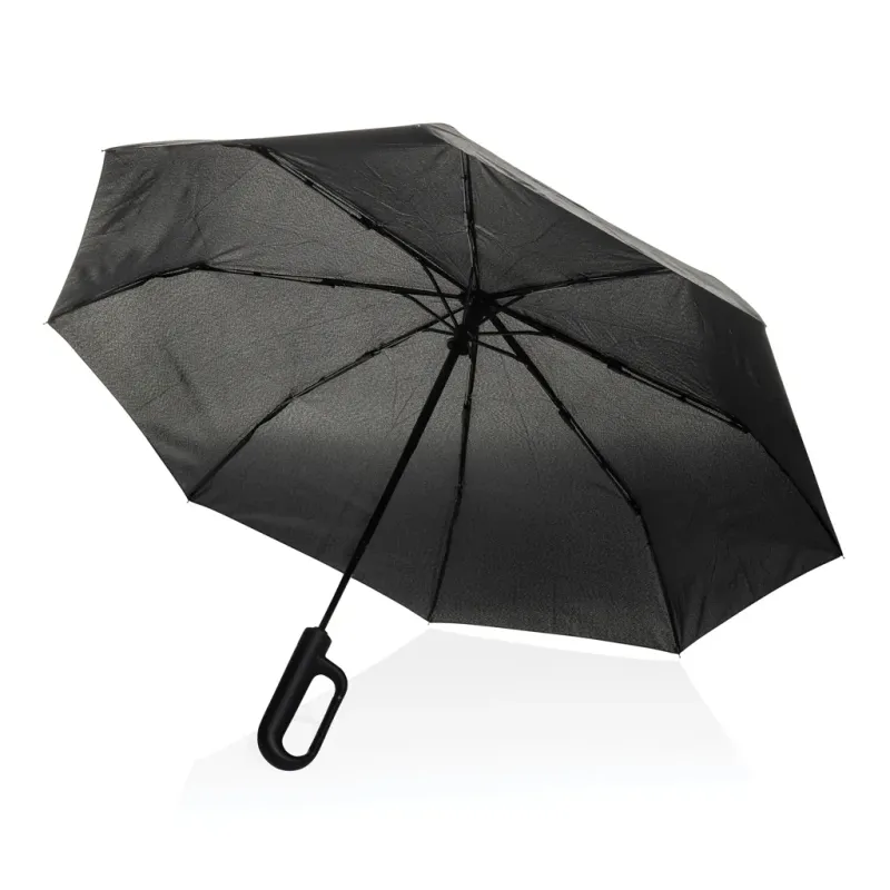 Yara 21" AWARE™ RPET solid colour umbrella with carabiner