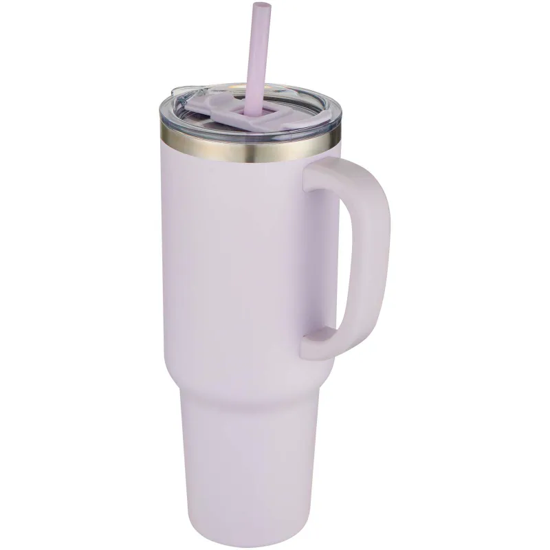 Sydney 1200 ml double wall RCS certified copper vacuum insulated tumbler with straw