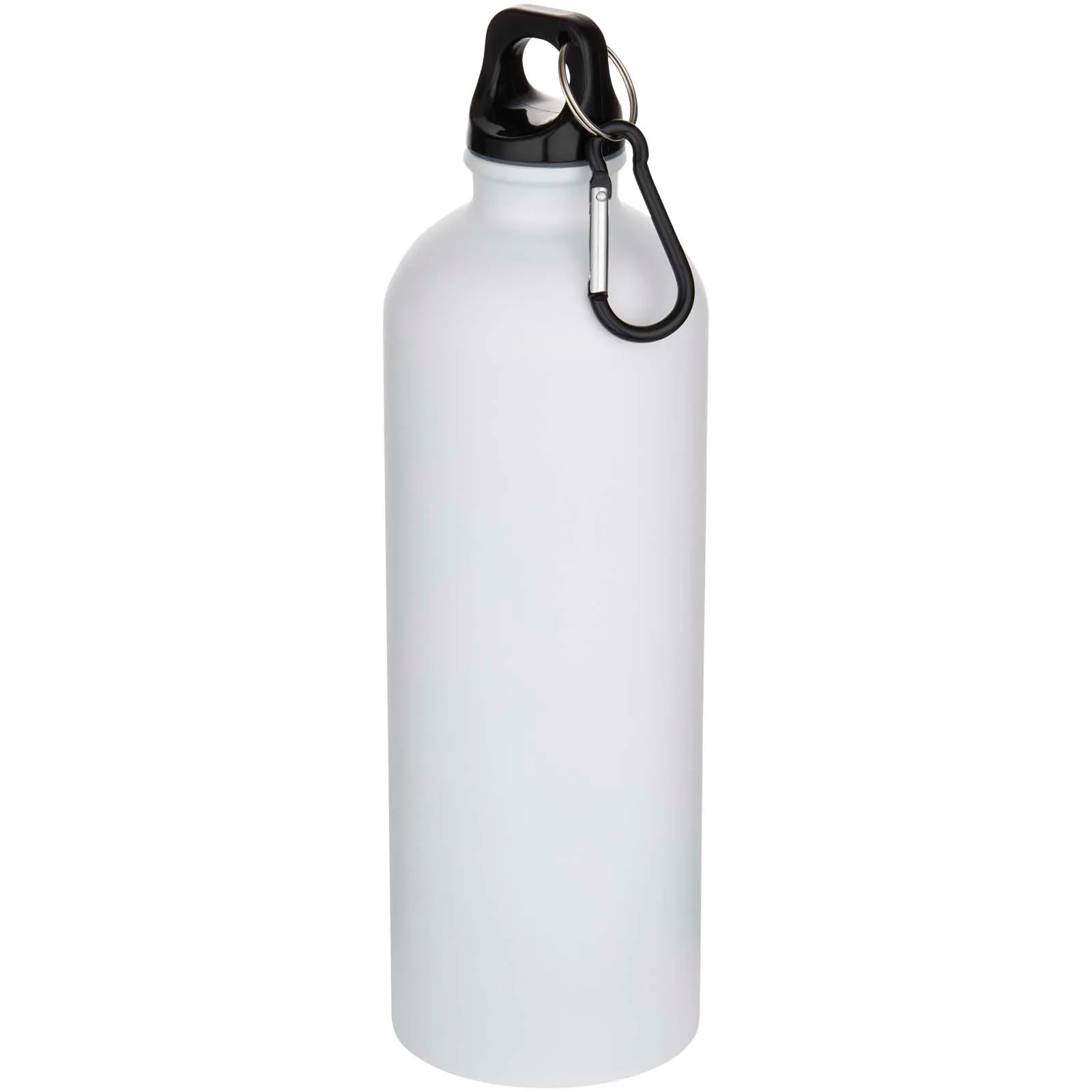 Oregon 750 ml matte RCS recycled single wall stainless steel water bottle with carabiner