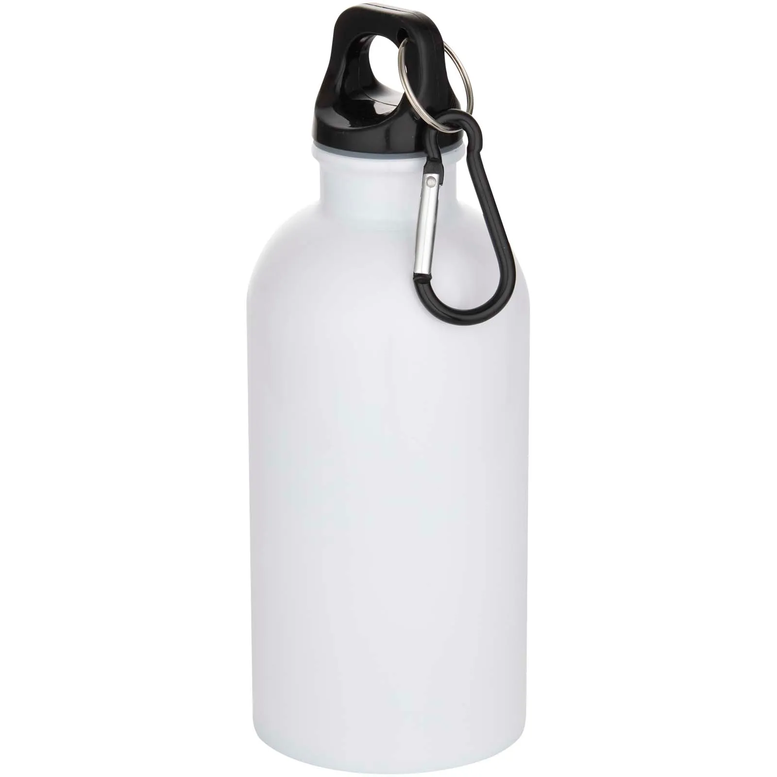 Oregon 400 ml sublimation RCS recycled single wall stainless steel water bottle with carabiner