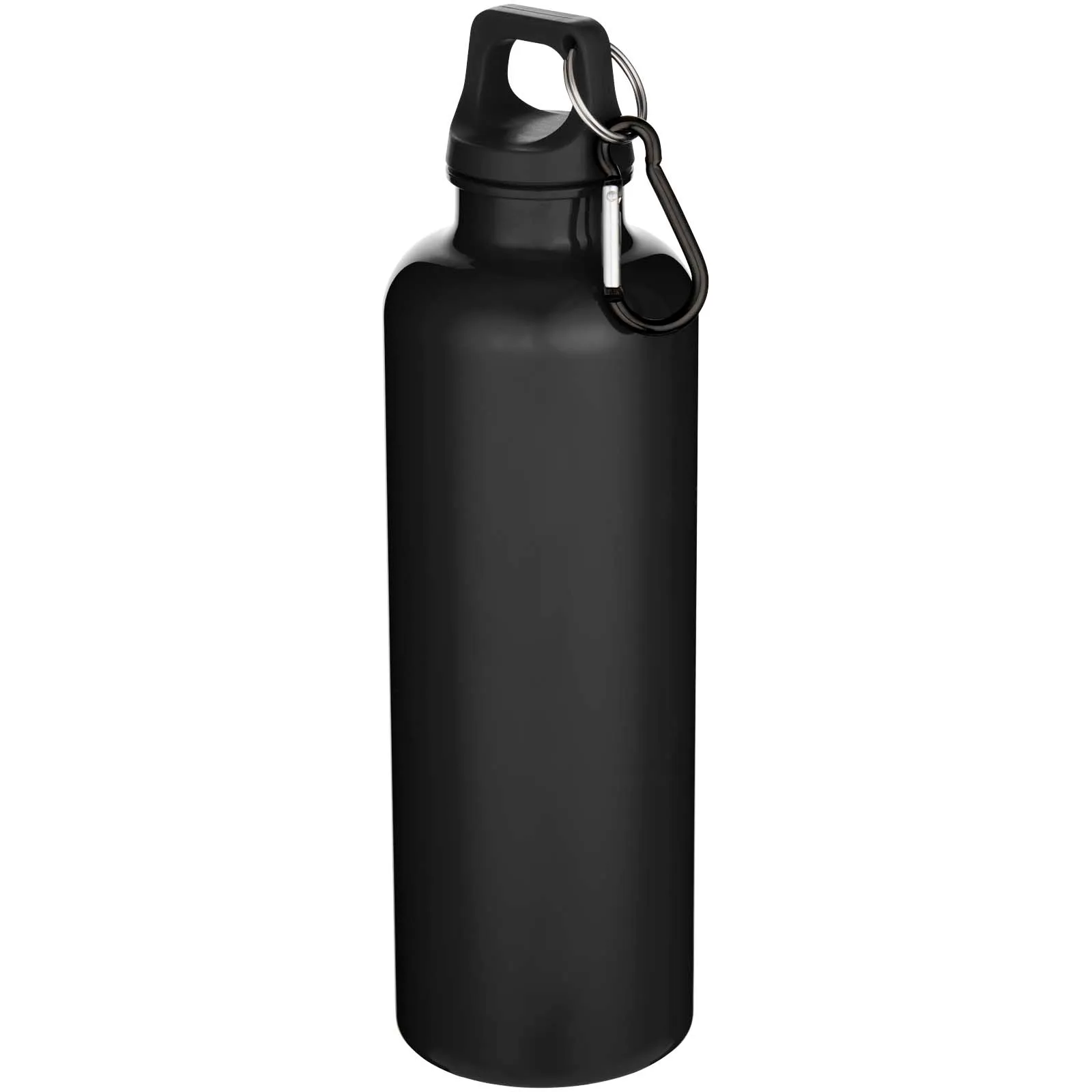 Oregon 750 ml solid colour RCS recycled plastic water bottle with carabiner