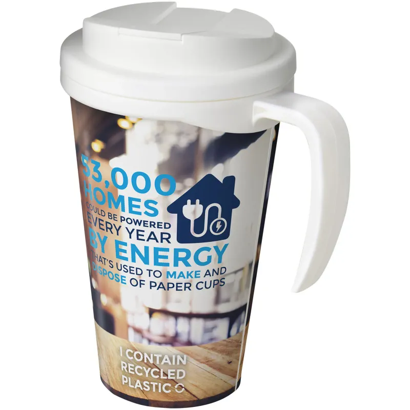 Brite-Americano® Grande 350 ml mug with spill-proof lid