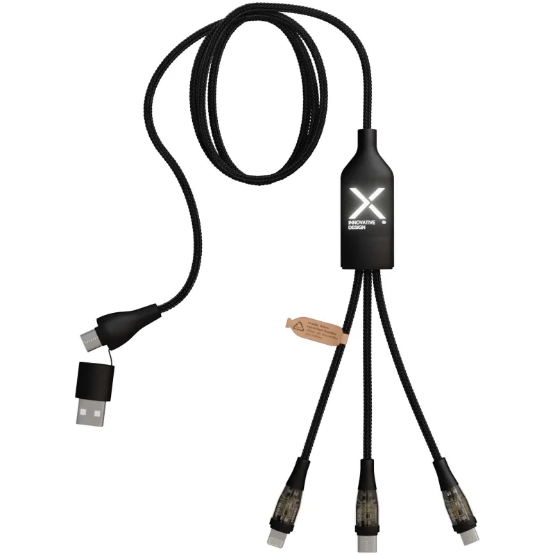 SCX.design C50 5-in-1 fast charging 100W/5A cable with digital display