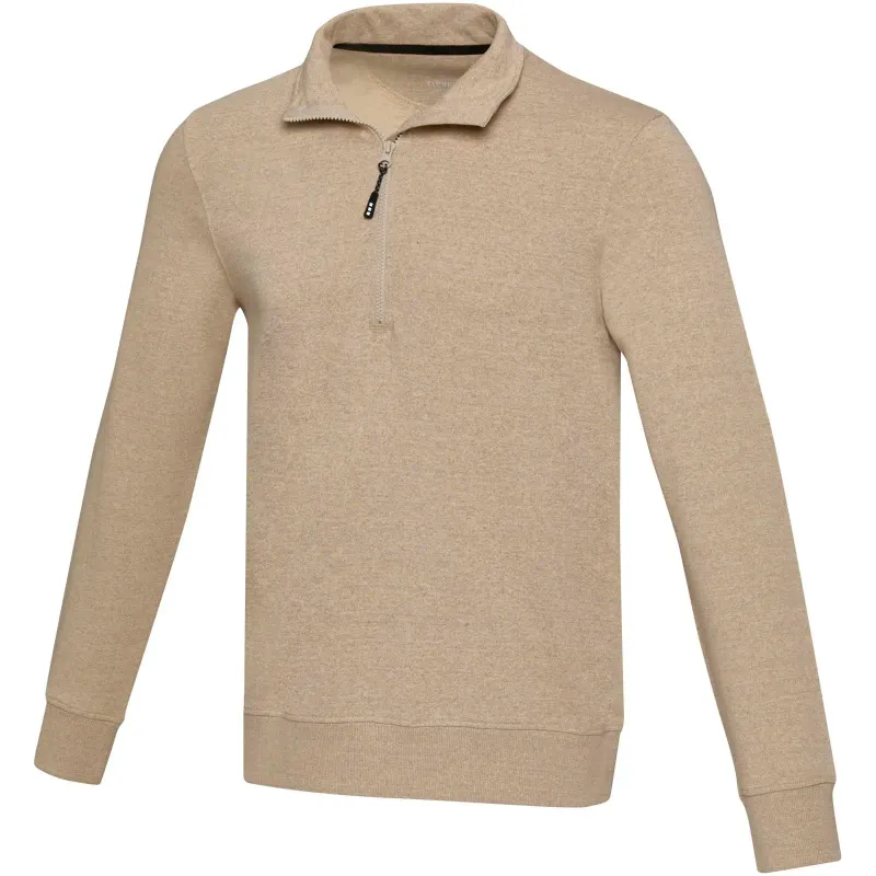 Tin 280 g/m² unisex Aware™ recycled quarter zip sweater 