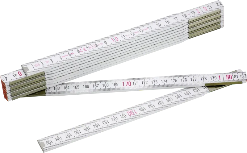 Stabila wooden folding ruler (2m)
