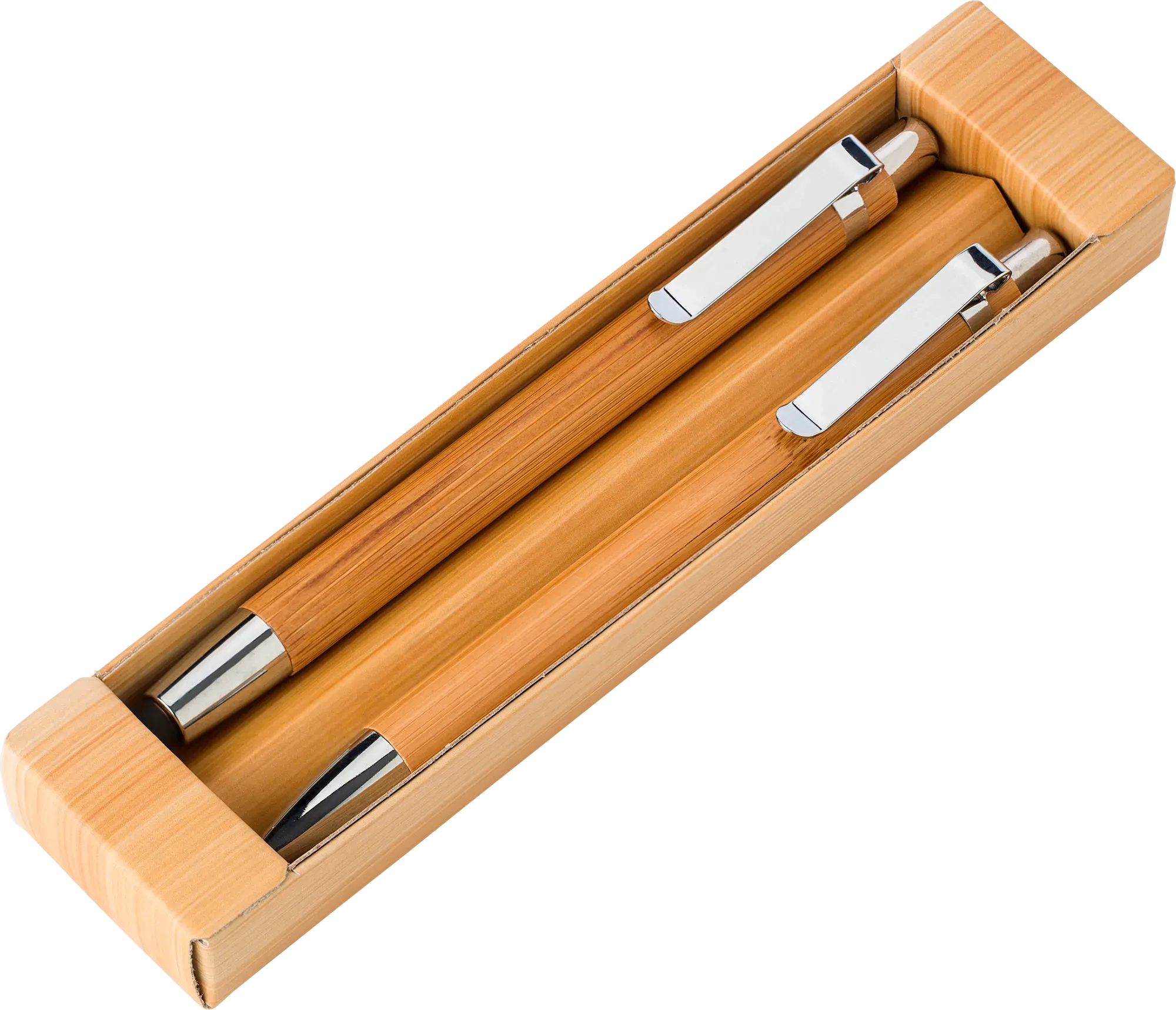 Bamboo pen & pencil set