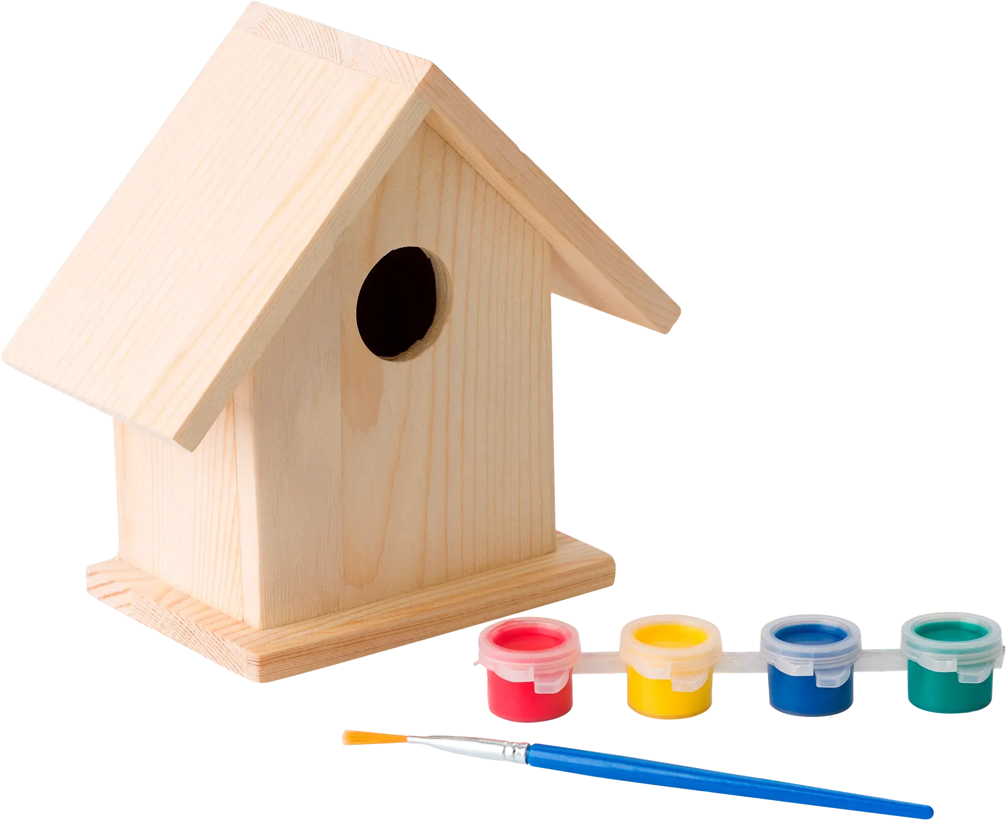 Bird house with painting set