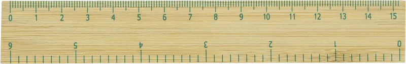 Bamboo ruler (15cm)