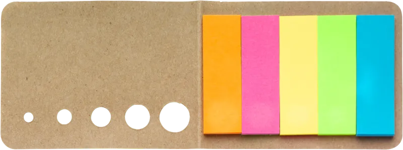 Self adhesive memo's