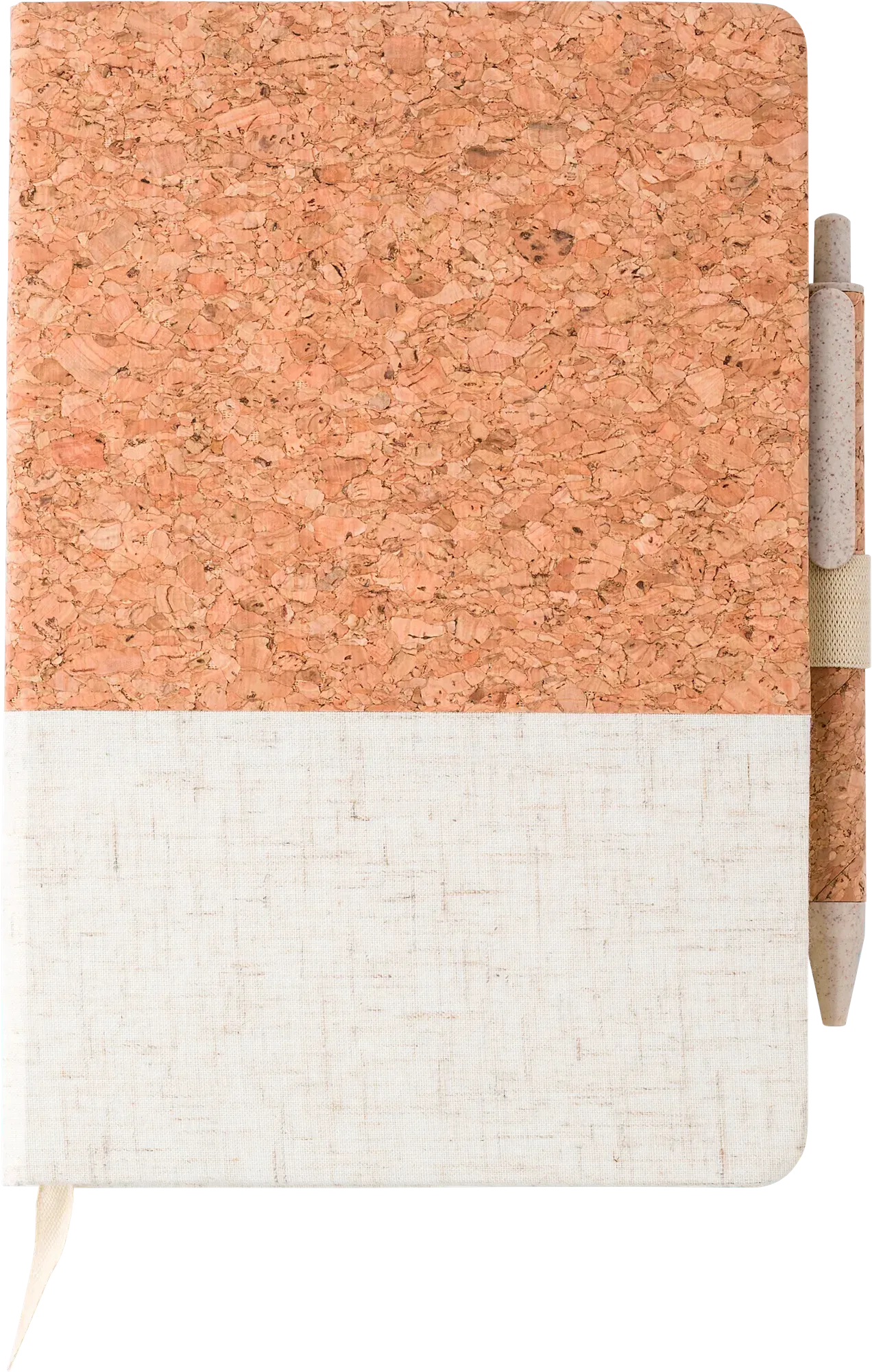 Cork and linen notebook (approx. A5)