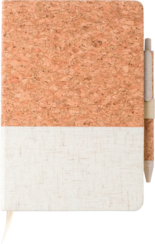 Cork and linen notebook (approx. A5)