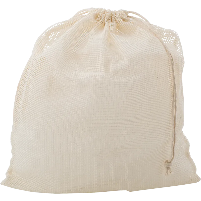 Natural cotton drawstring mesh bags