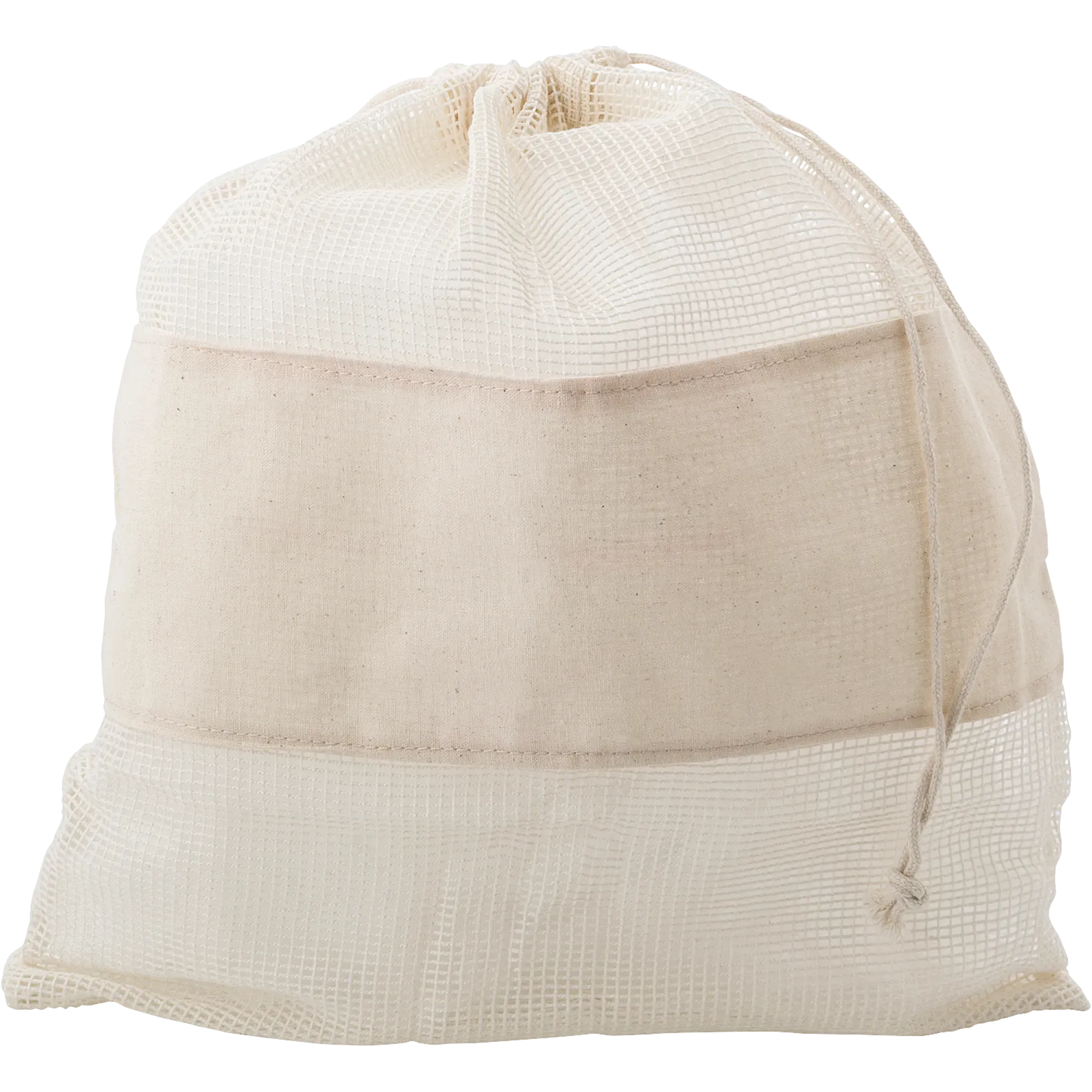 Natural cotton drawstring mesh bags