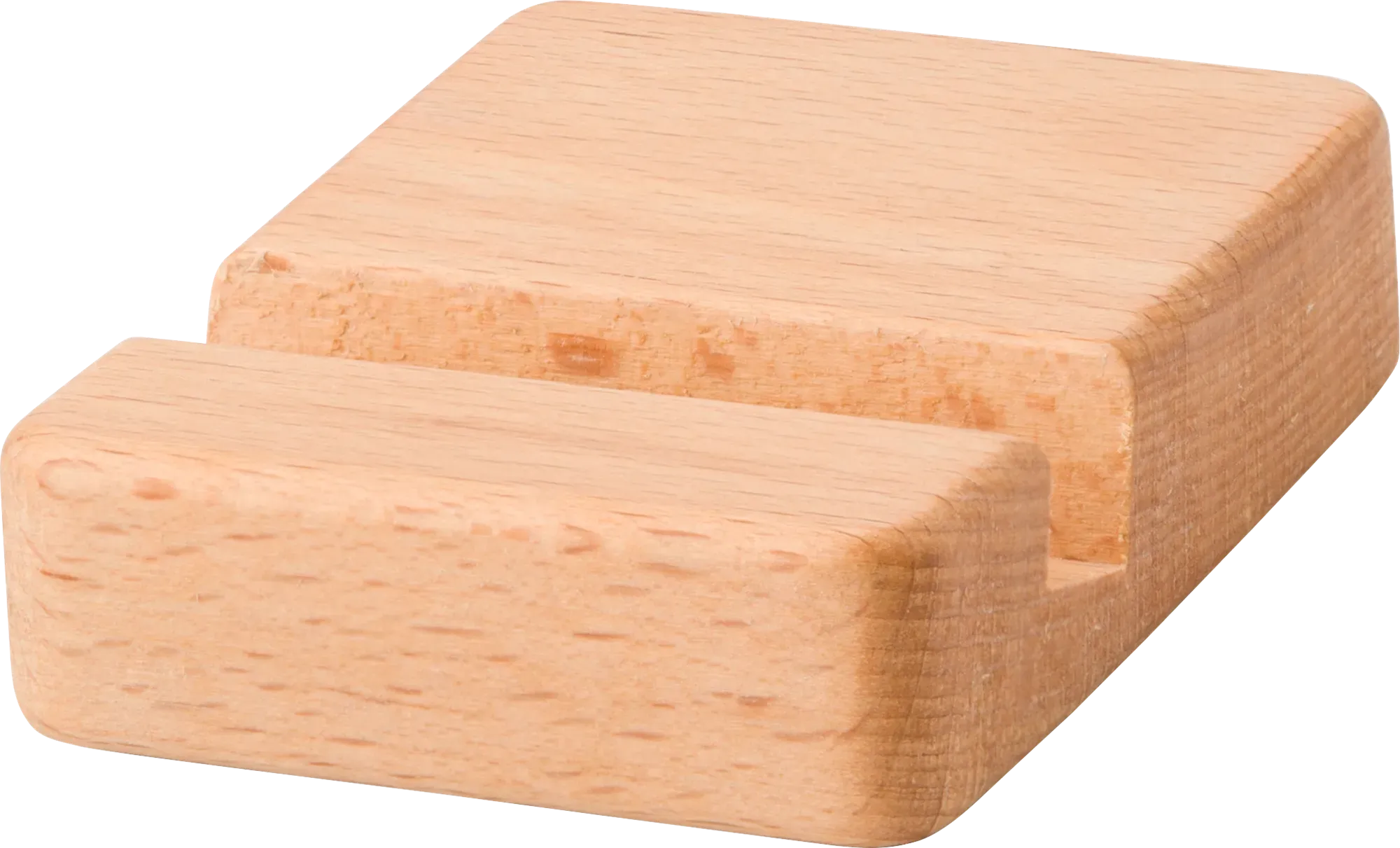 Beech wood phone holder