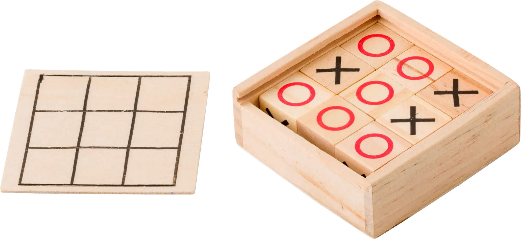 Wooden Tic Tac Toe game