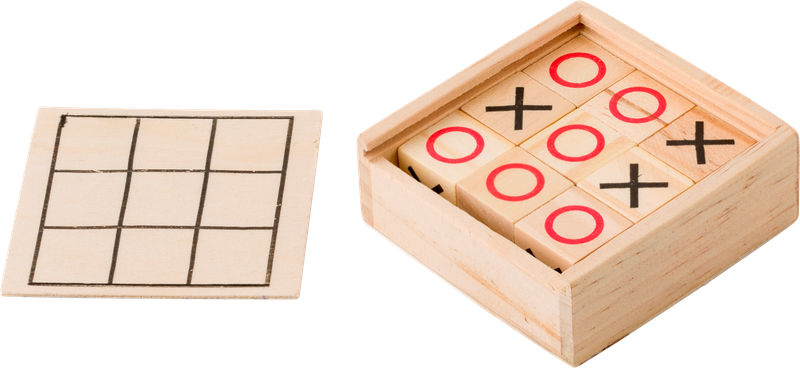 Wooden Tic Tac Toe game