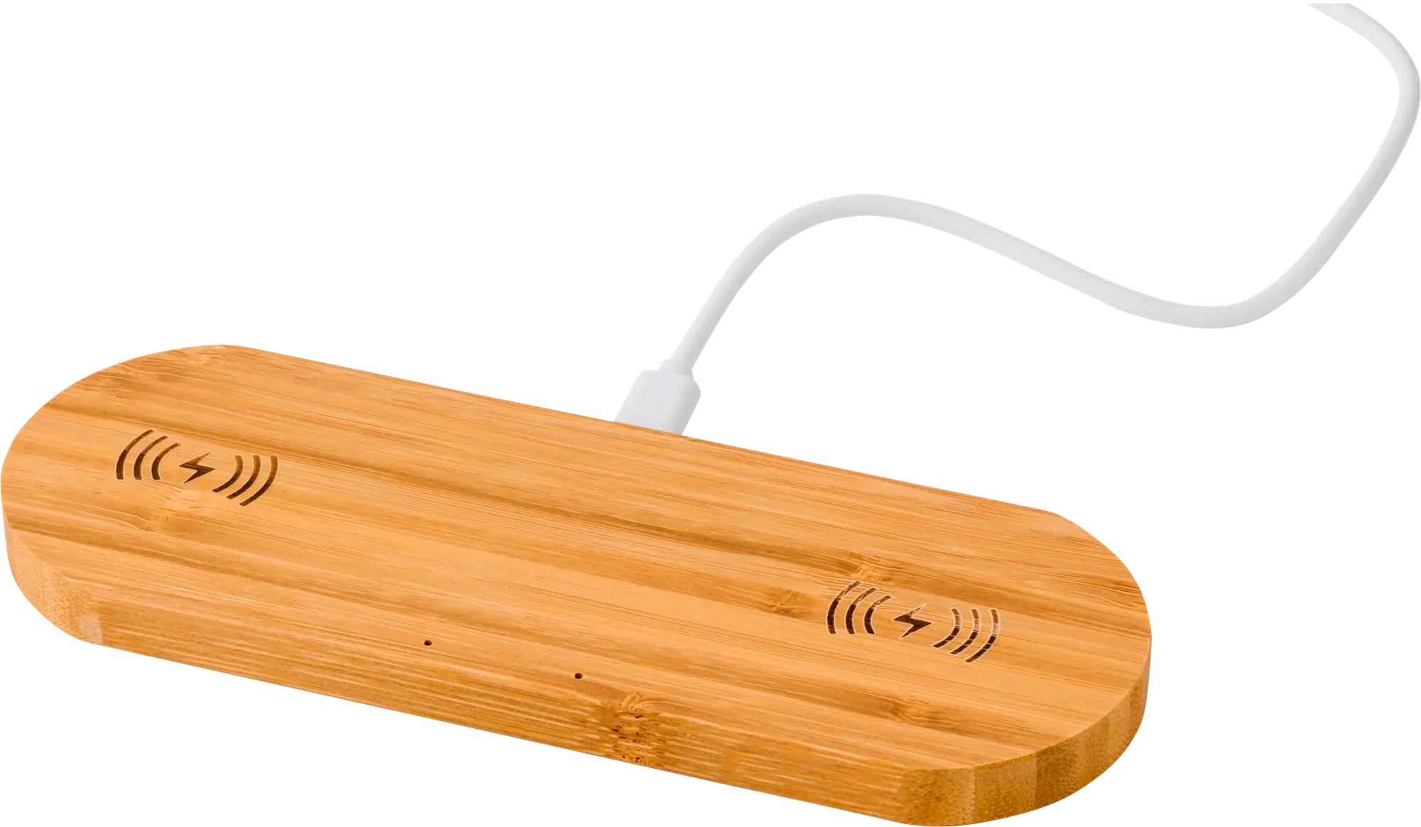 Bamboo dual wireless charger