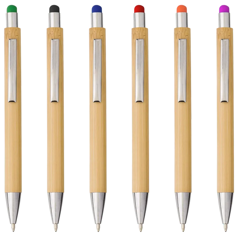 Bamboo and plastic ballpen