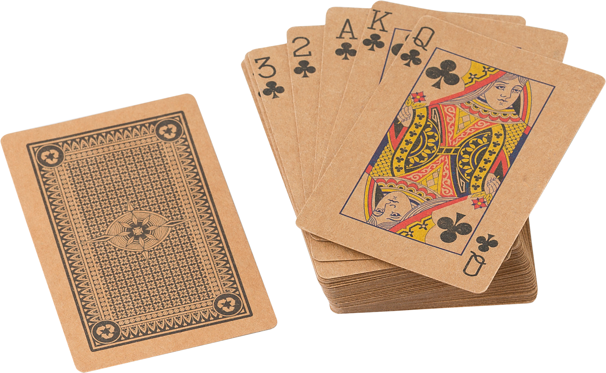 Recycled paper playing cards