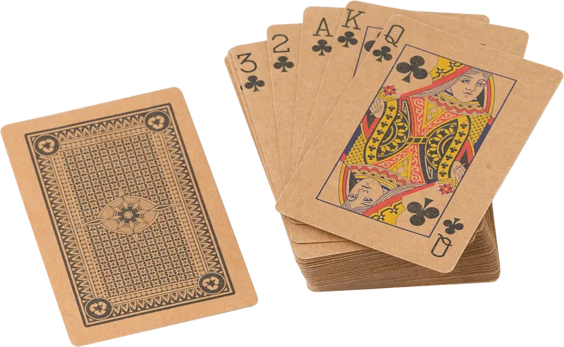 Recycled paper playing cards
