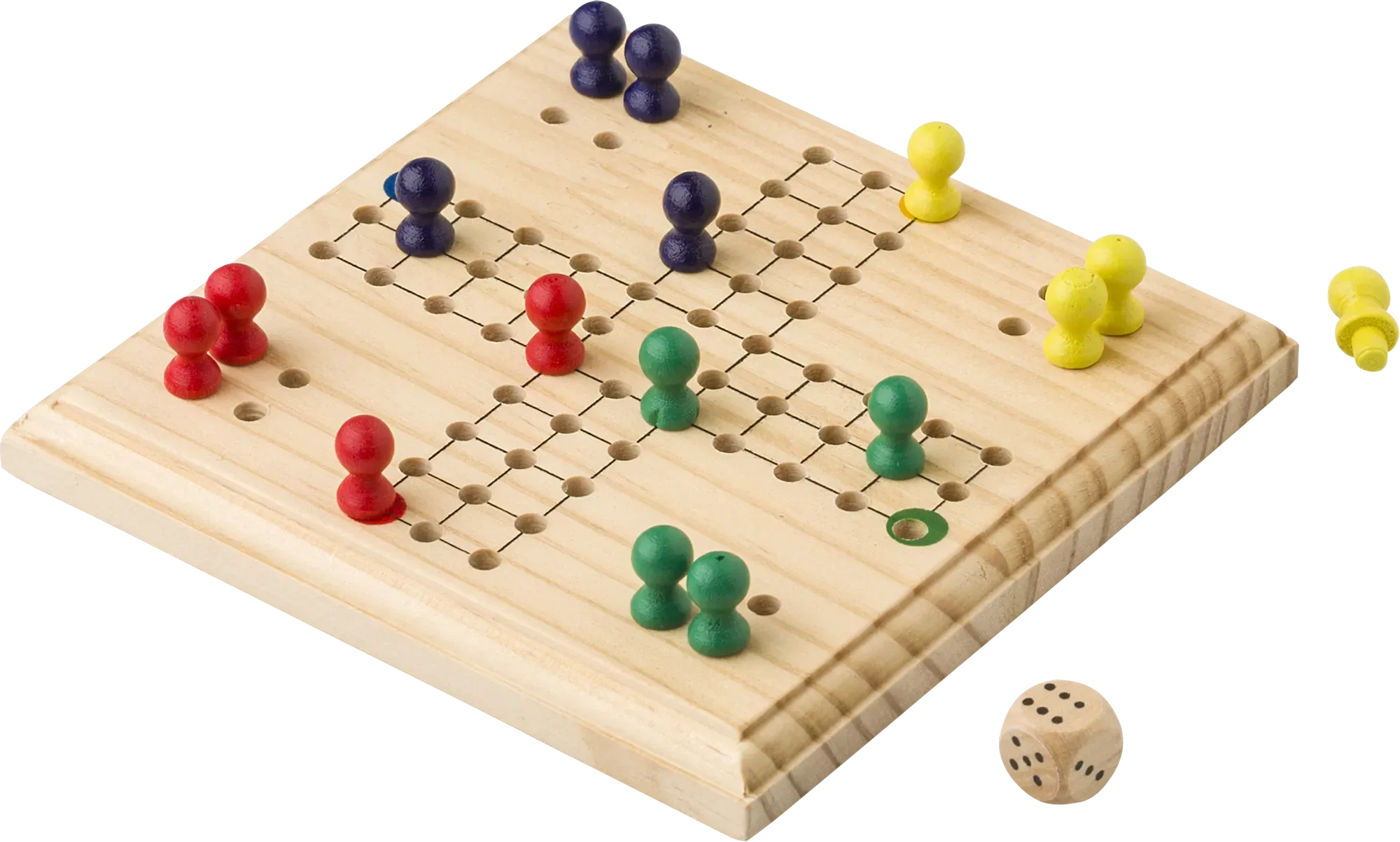 Wooden ludo game