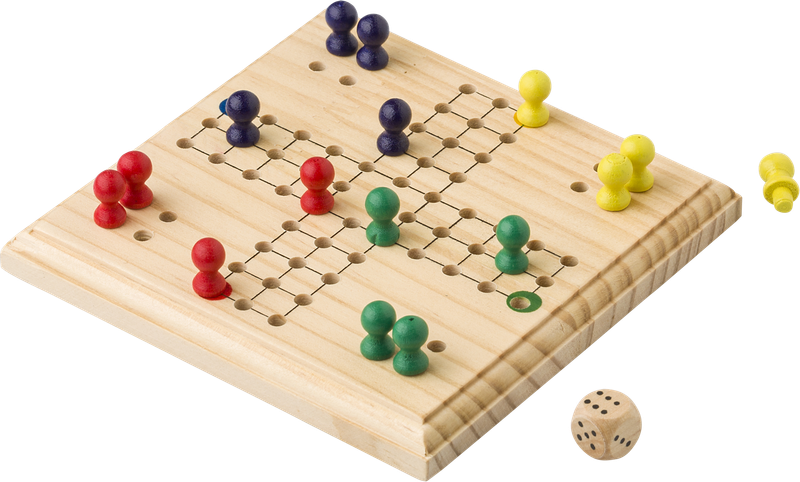 Wooden ludo game