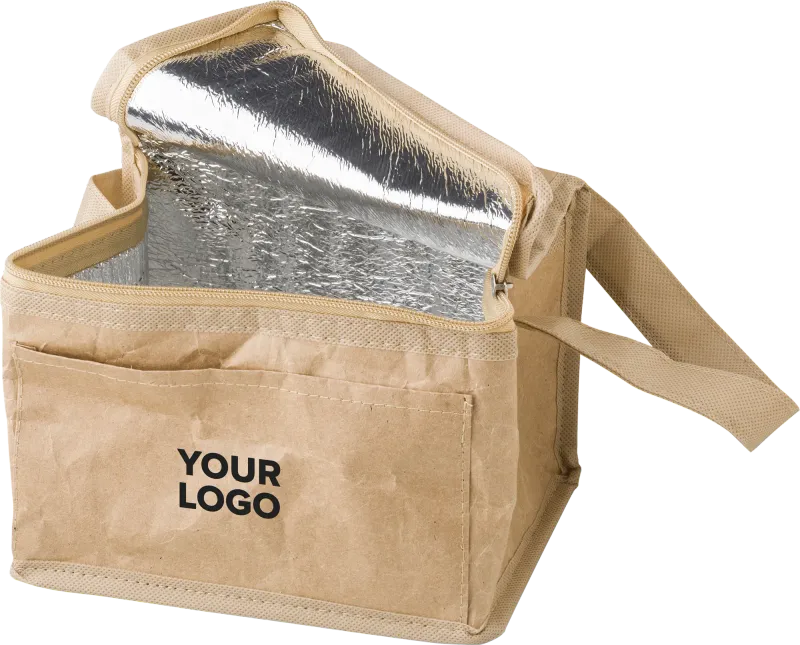 Paper woven cooler bag
