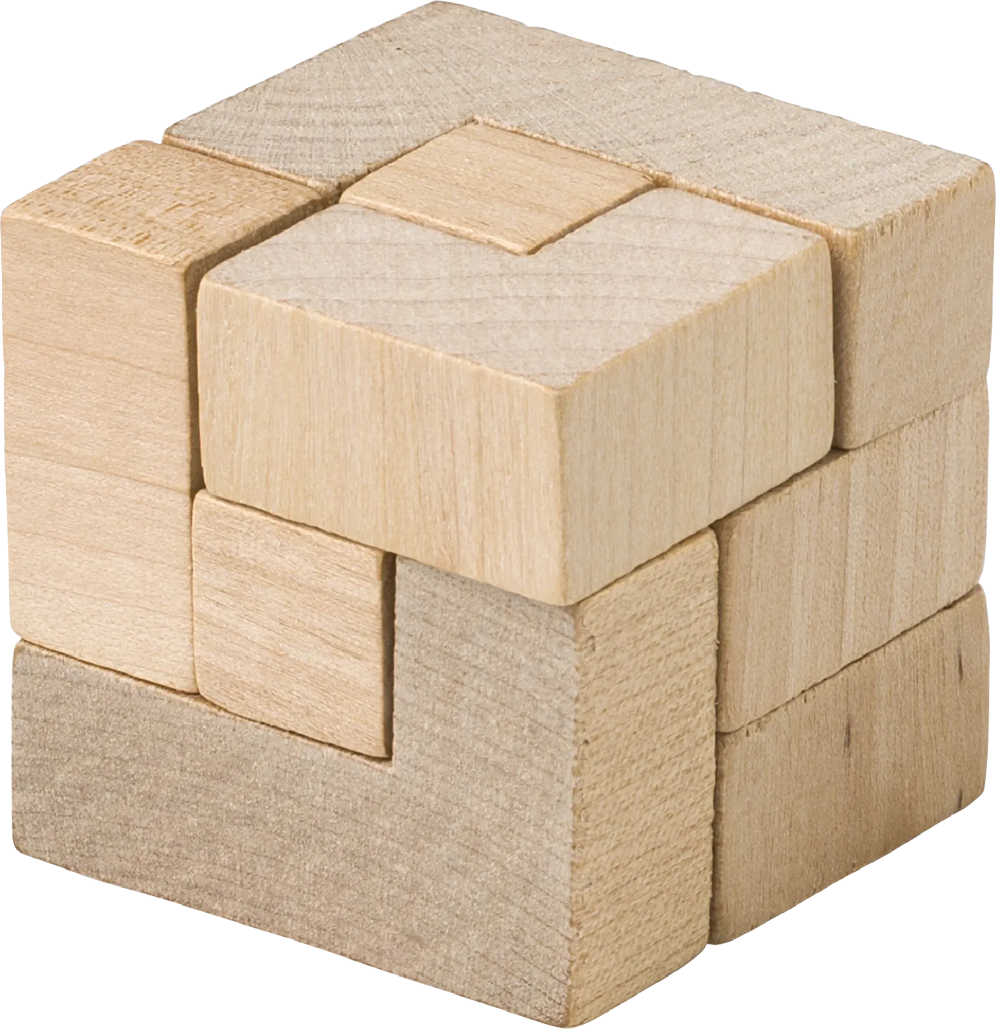 Wooden cube puzzle