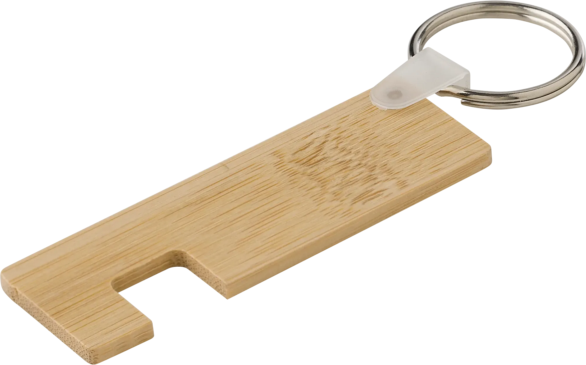 Bamboo phone holder keyring