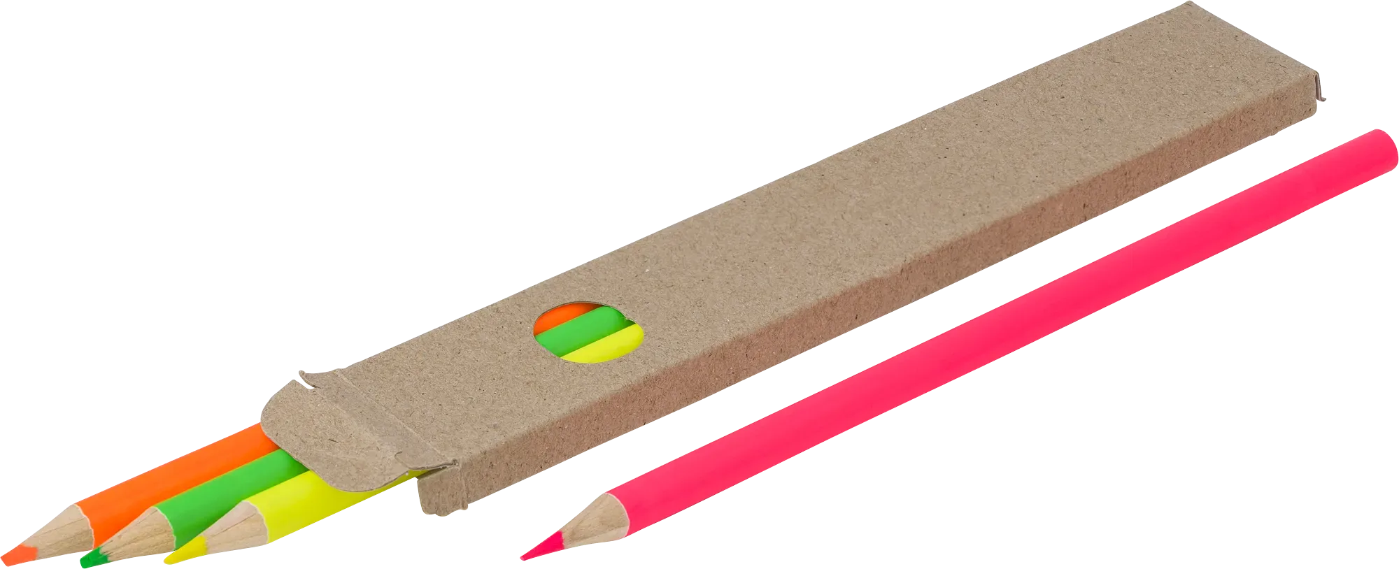 Coloured highlighter pencil set (4pc)