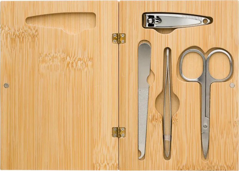 Bamboo manicure set