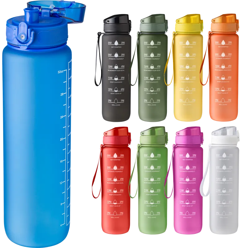 RPET bottle with time markings (1000ml)