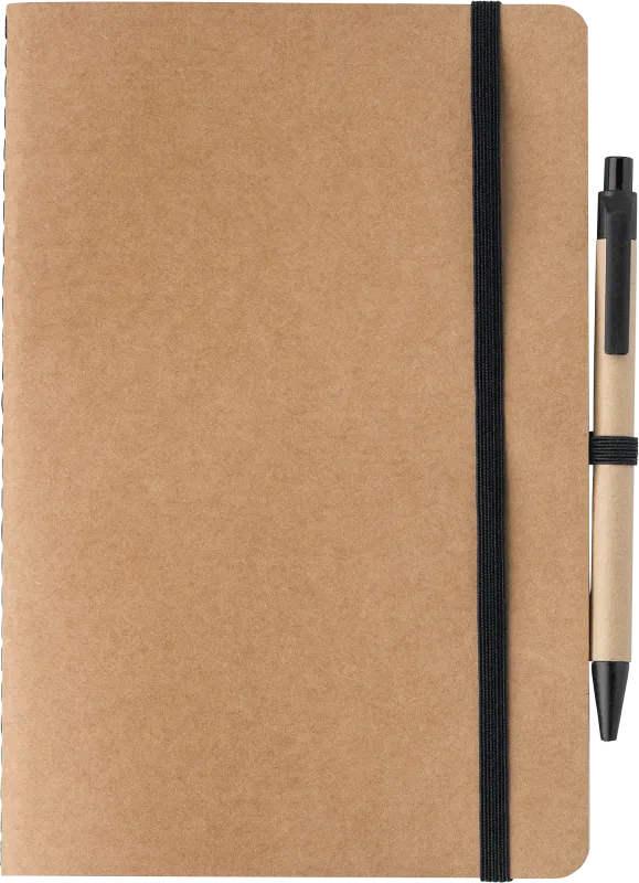 Recycled carton notebook with blank pages (approx A5) 