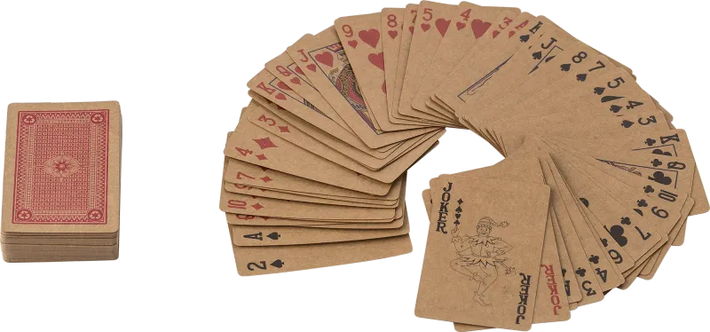Recycled deck of cards