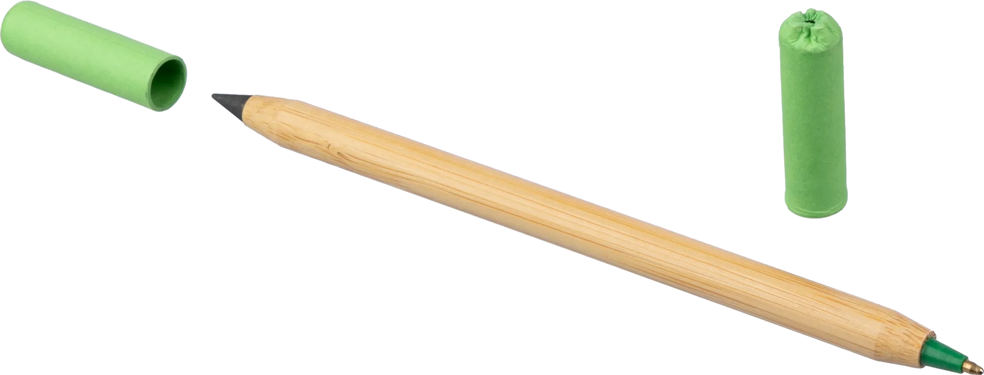 Bamboo endless pencil and ballpen