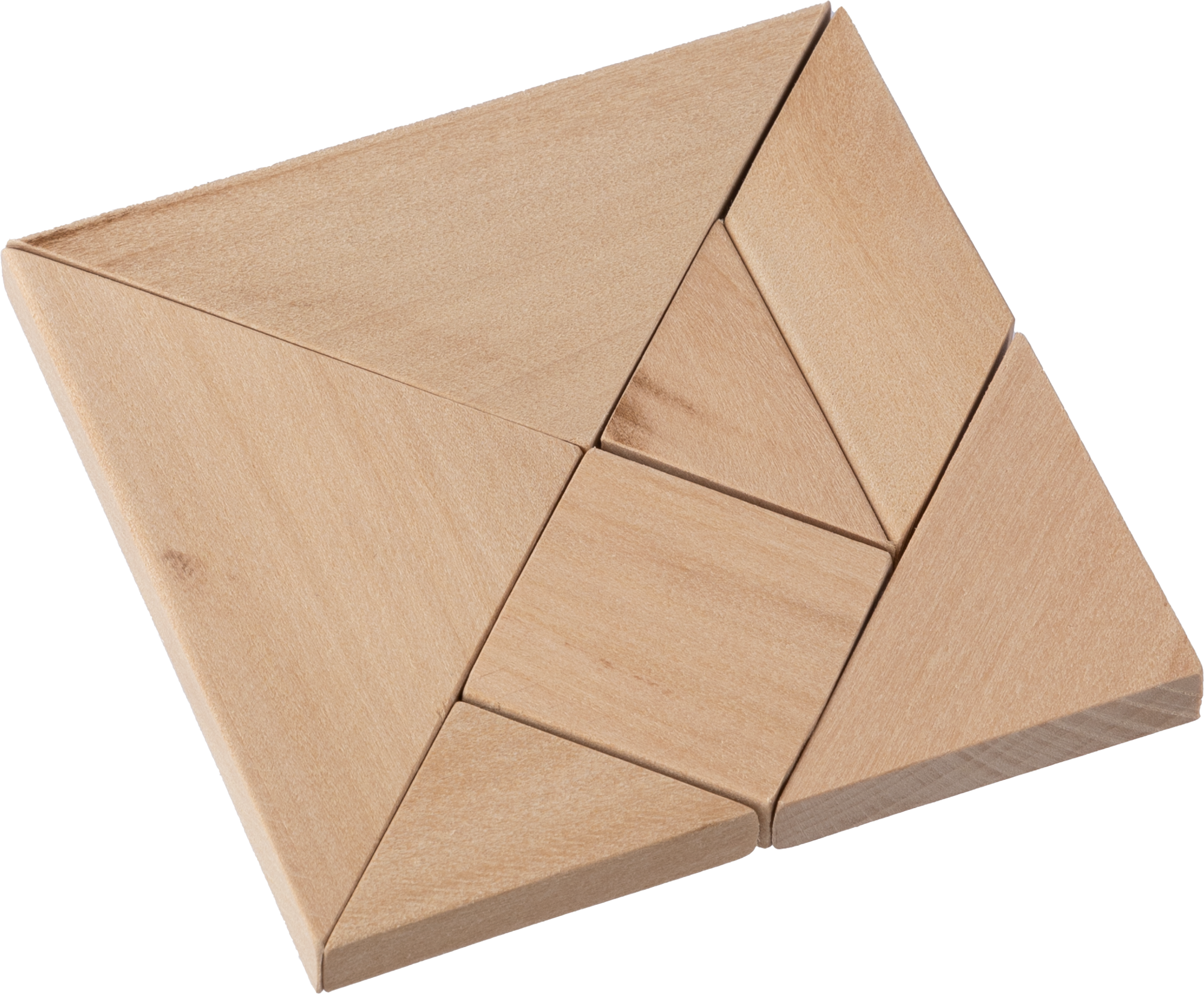 Wooden tangram puzzle