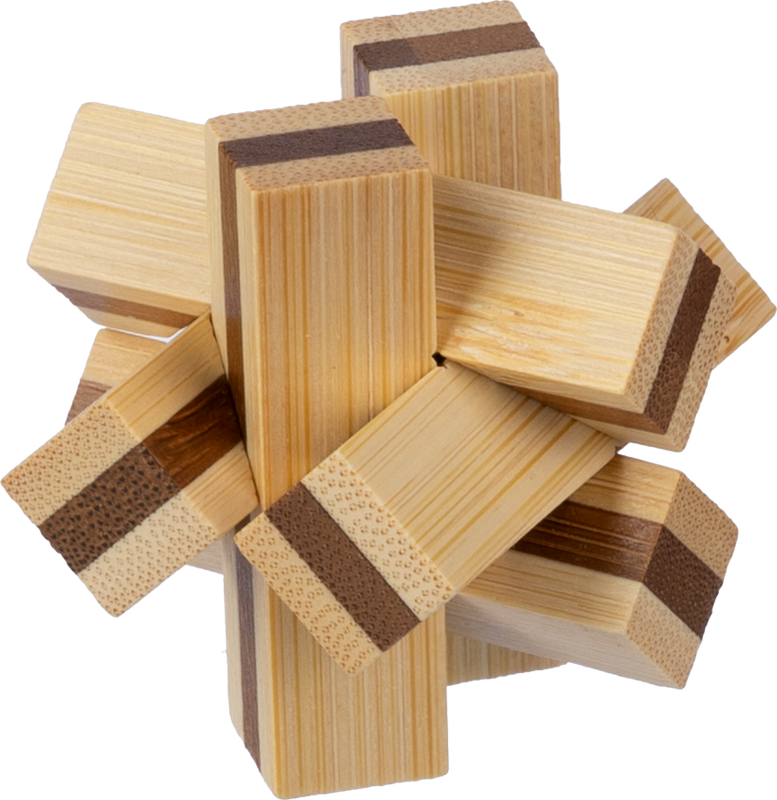 Wooden patience game