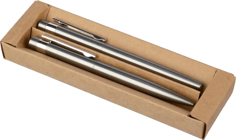 Recycled stainless steel pen set (2pc)