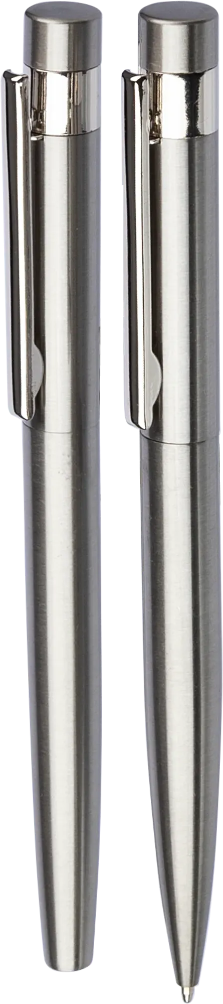 Recycled stainless steel pen set (2pc)