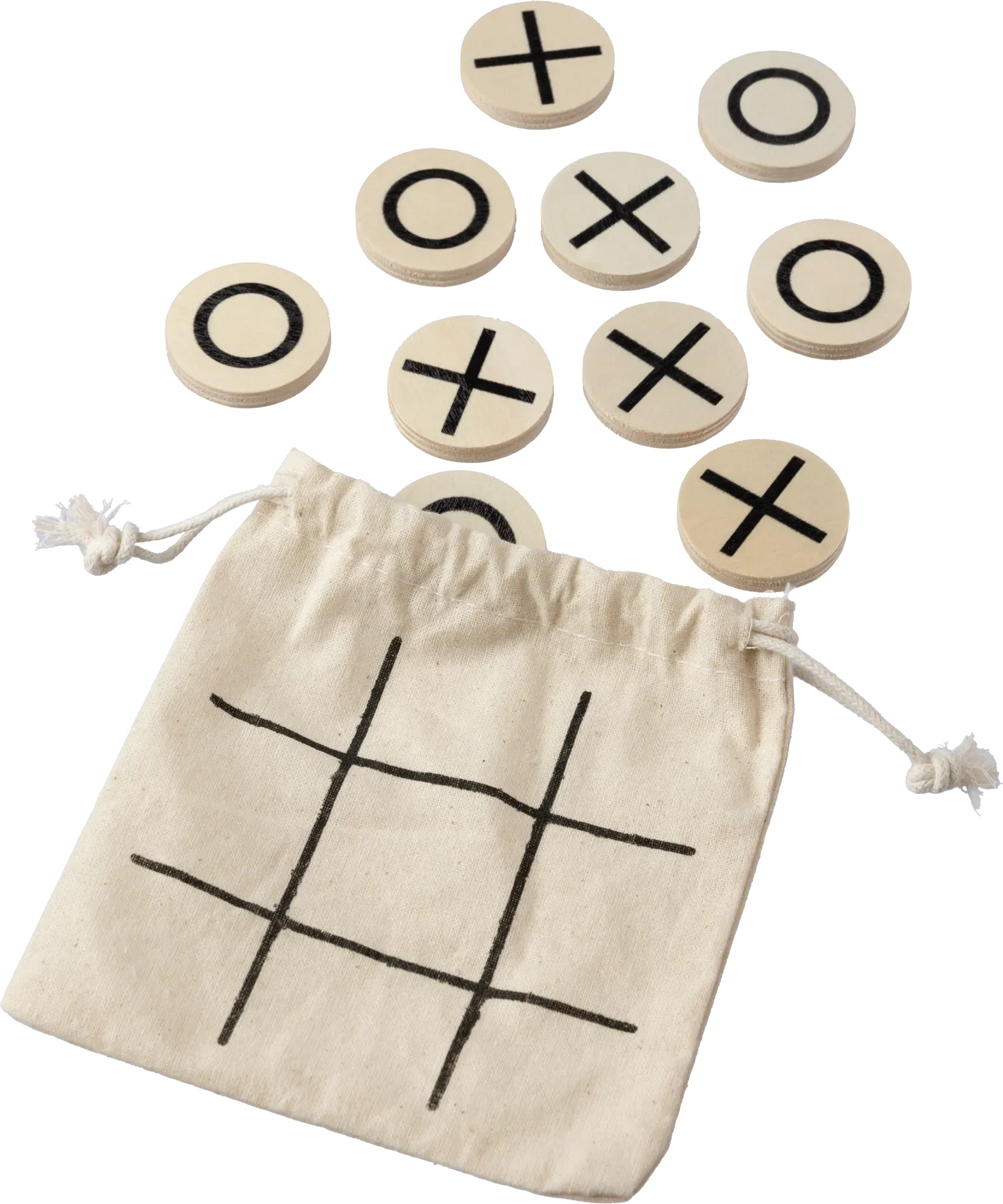 Wooden tic-tac-toe game