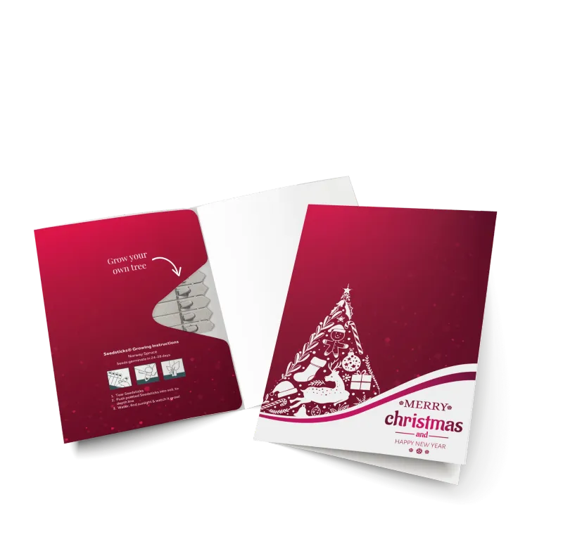 Christmas Seedsticks® Greeting Cards