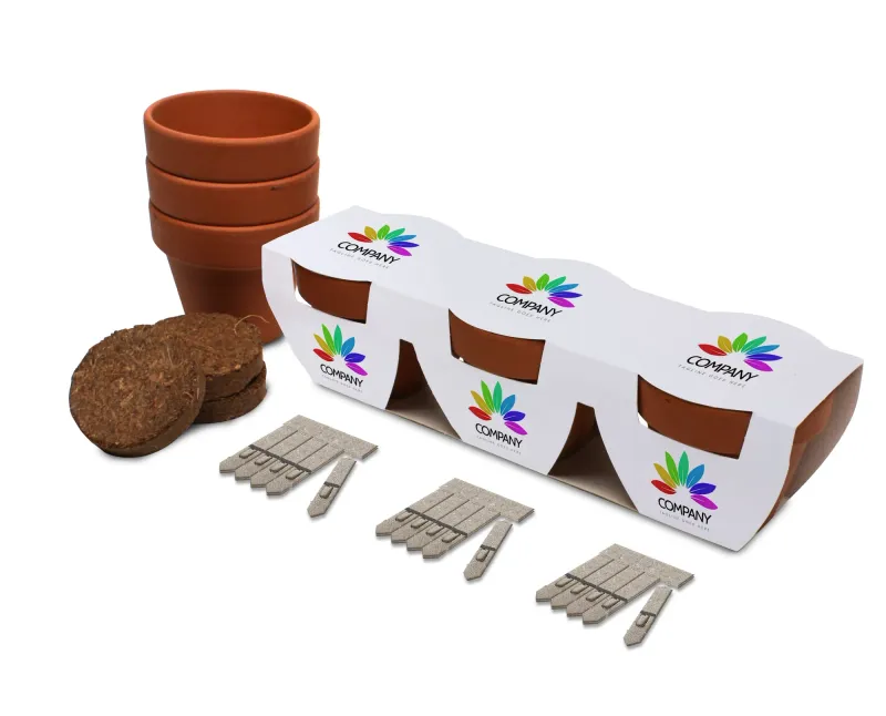Trio Seed Pot Gardens