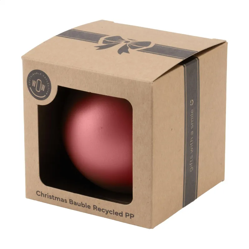 Christmas Bauble Ø 7cm Recycled PP Box - Made in Europe
