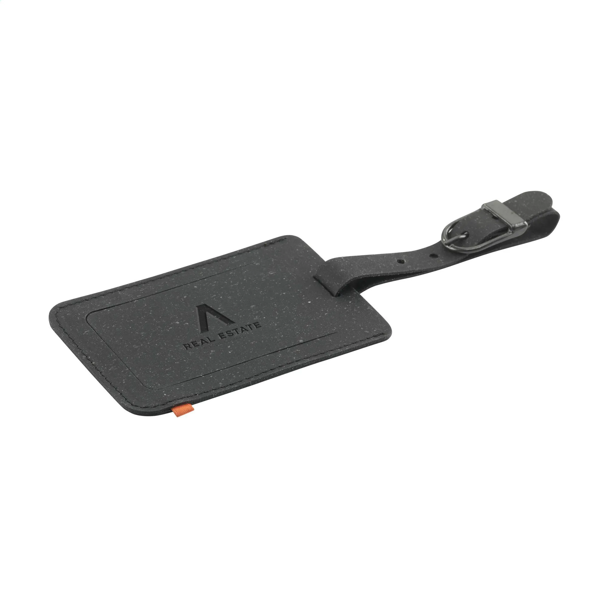 Recycled Leather Luggage Tag