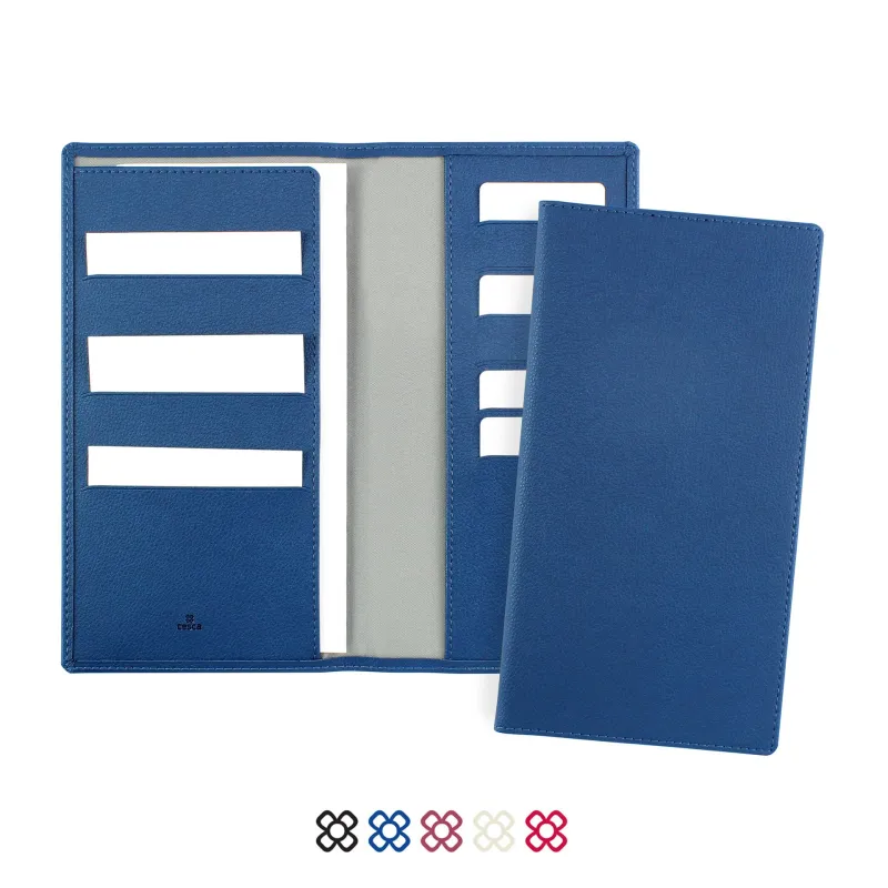 Travel Wallet in recycled Como, a quality vegan PU.