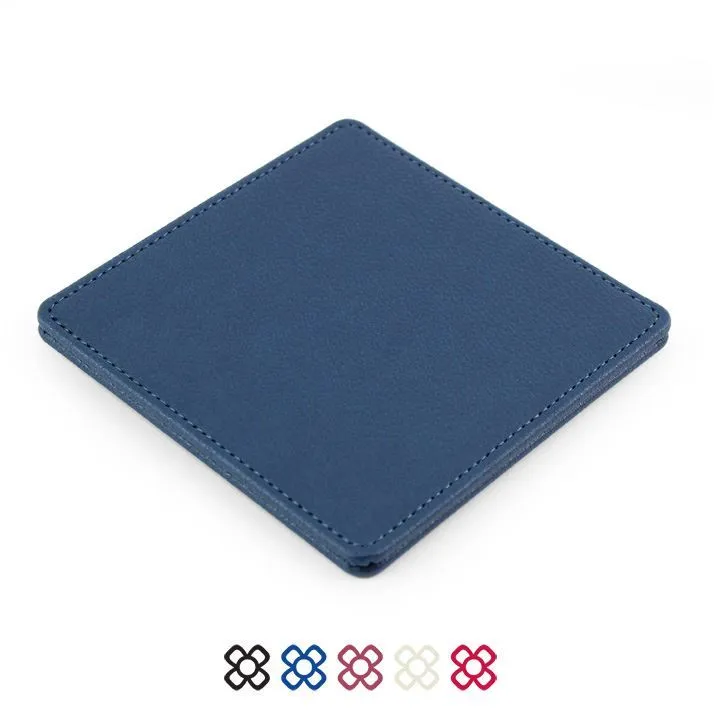 Deluxe Square Coaster in recycled Como, a quality vegan PU.