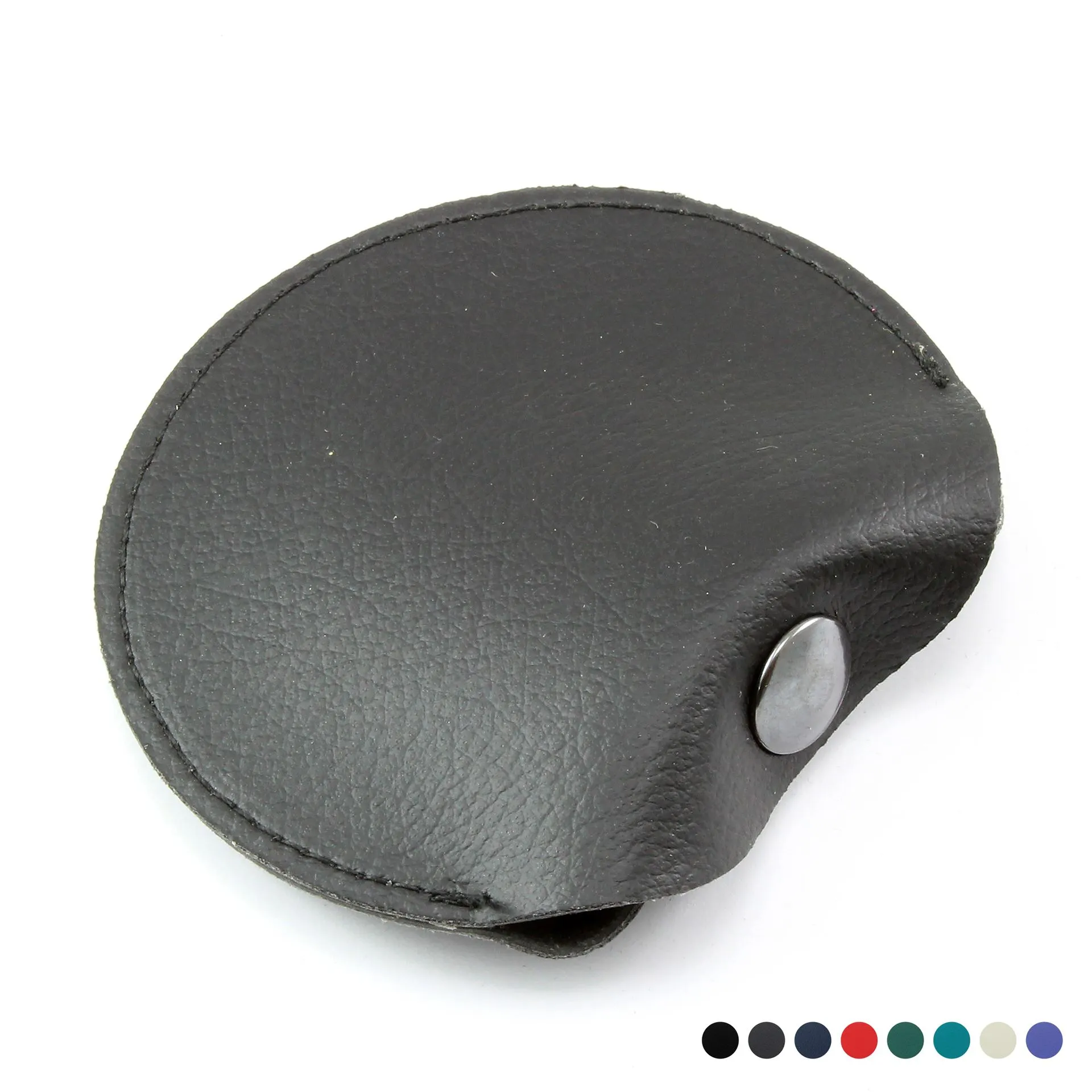 Recycled ELeather Coin or Ear Bud Pouch, made in the UK in a choice of 8 colours.
