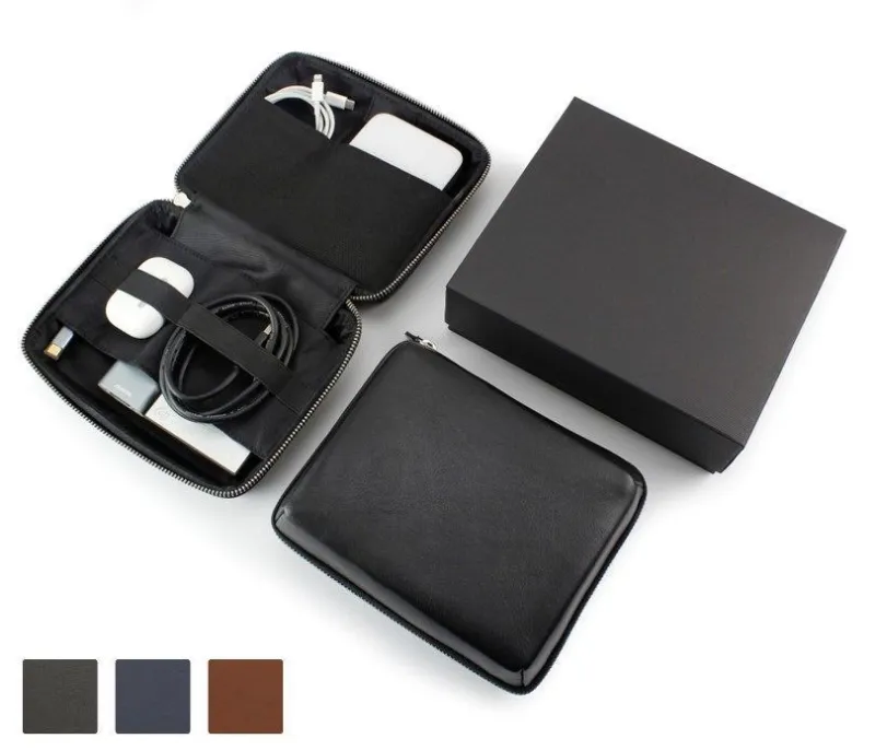 Sandringham Nappa Leather Zipped Travel Pouch, 
