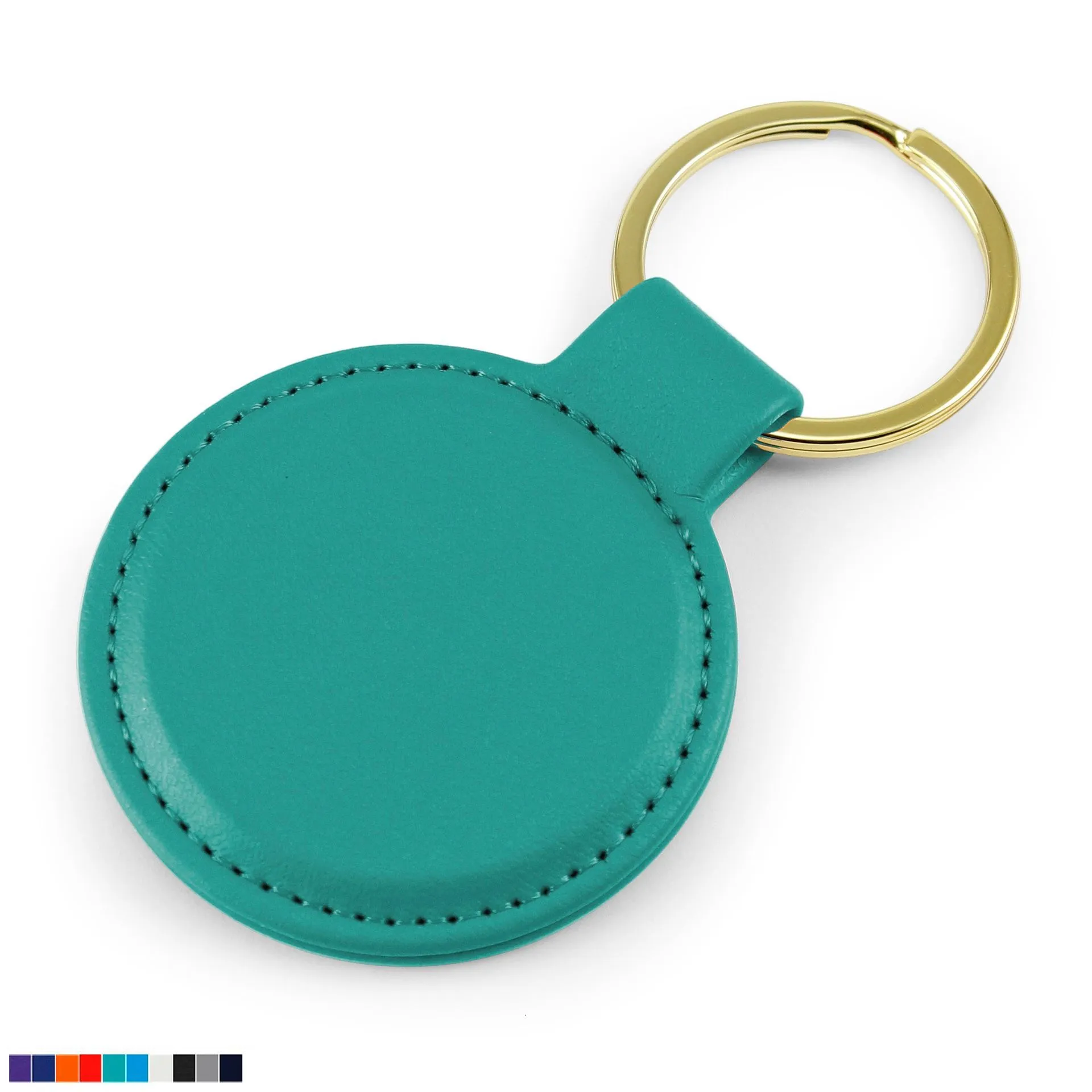 Round Key Fob made from Porto material